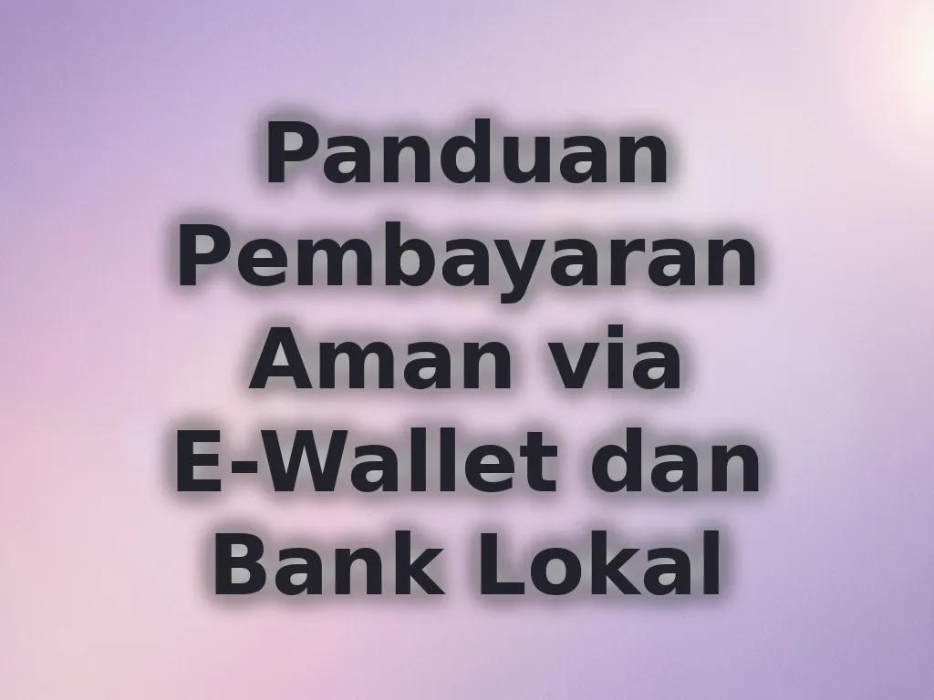 Panduan Pembayaran Aman via E-Wallet dan Bank Lokal